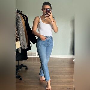 Levi wedgie straight blue Jean